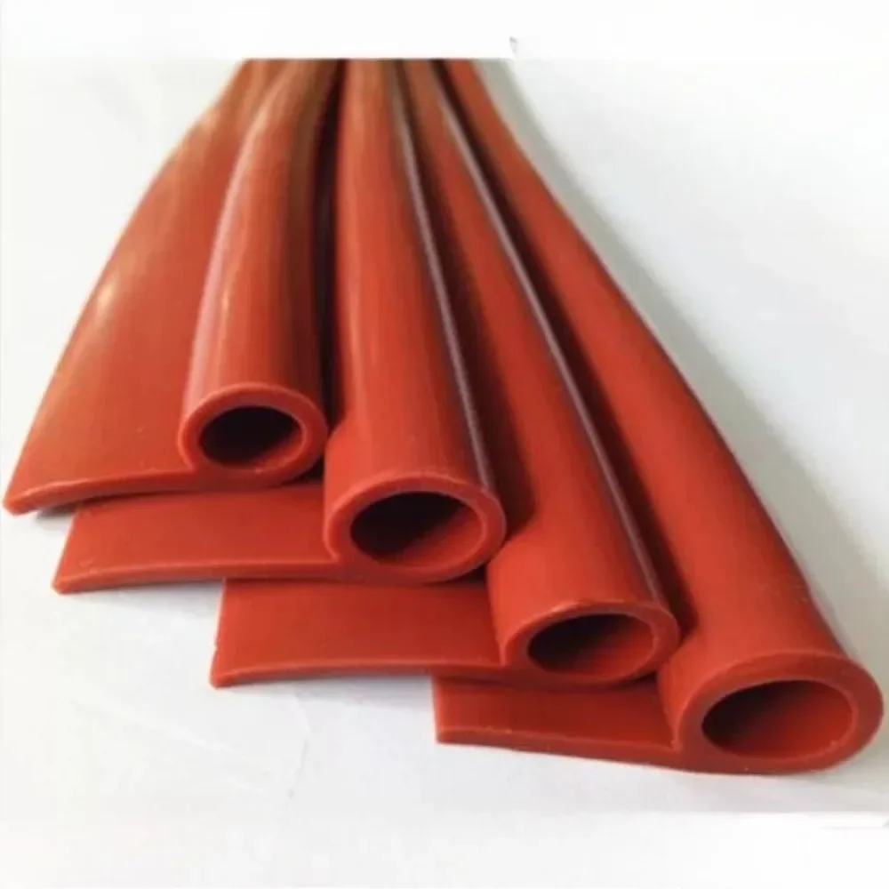 Strip Red Silicone Seal, High Temperature Resistant Oven & Steam Door Gasket, 6 and 9 Profiles