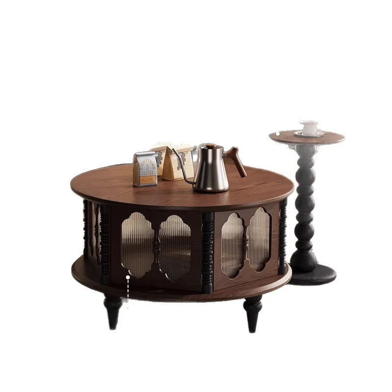 

#Modern Light Luxury Convertible Coffee Table Set Antique Wooden Panel Furniture Eco-Friendly Durable for Home Living Room