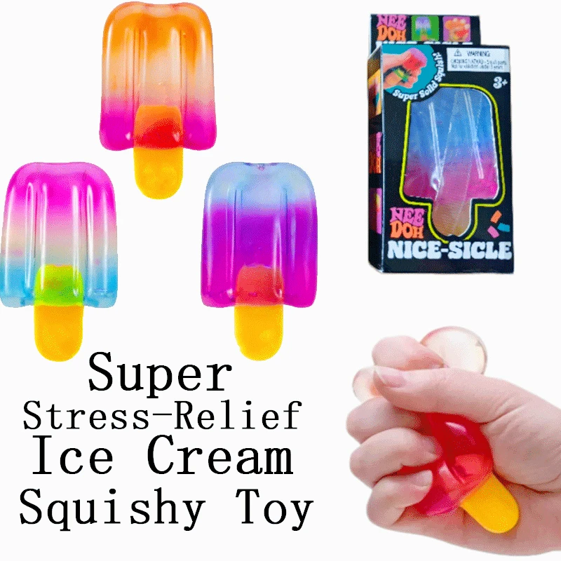 

Schylling Needoh popsicle blind box Cube Sensory Stress Relief Squishy Cube Anti-Anxiety Squeeze Object for birthday gift toy