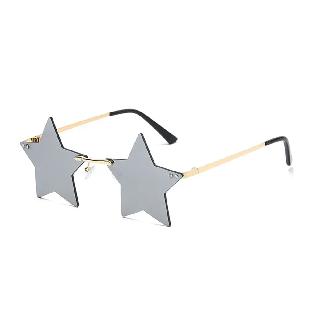 

Cute for Women & Men Pentagram Eyewear Party Glasses Star Shape Sun Glasses Rimless Sunglasses