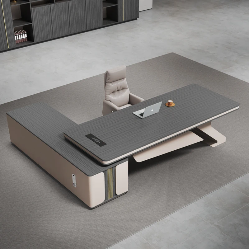 

Light luxury boss desk simple modern office computer desk