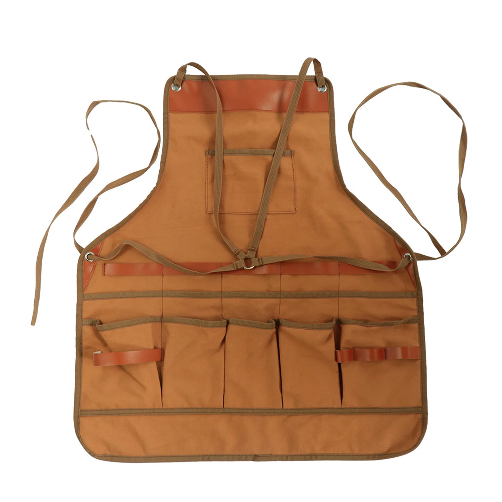 Heavy Duty Canvas Apron With Pockets Lightweight Men's Work Apron For Outdoor