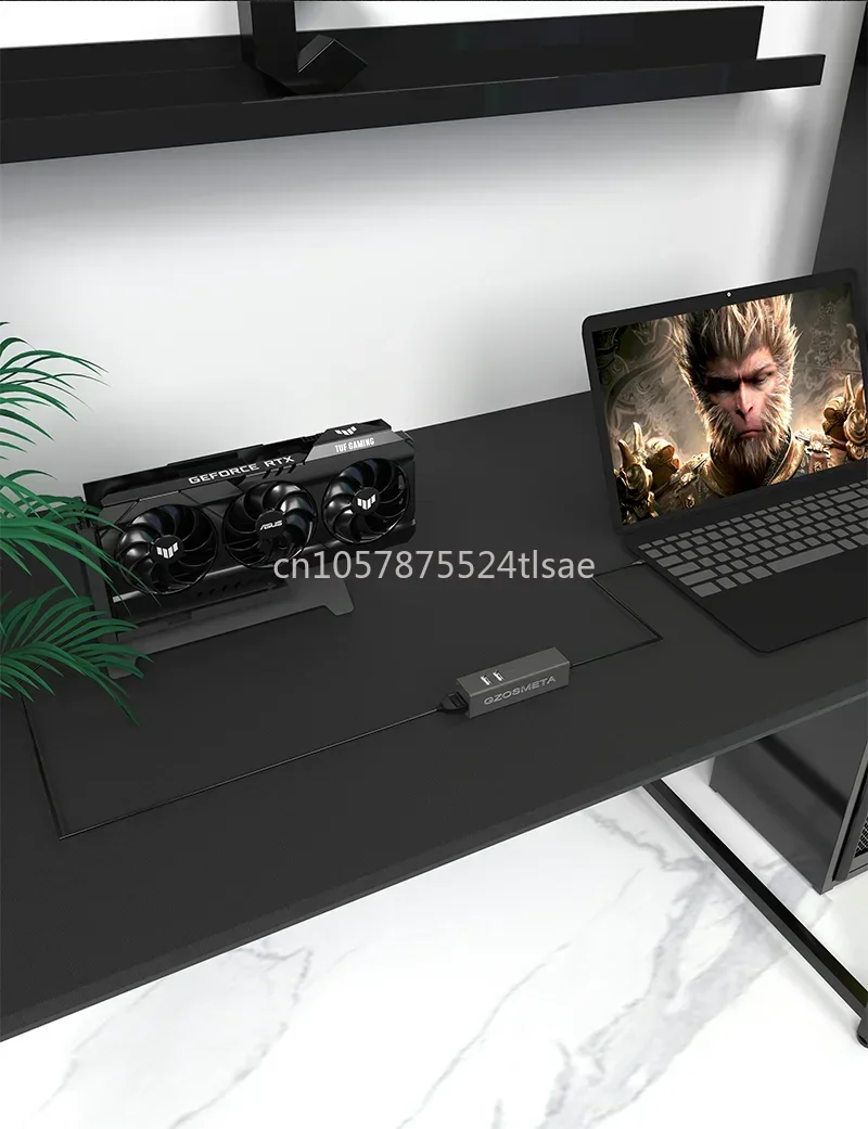 External GPU card dock for laptop, supports Oculink, T3/T4,  Lightning and USB4 connections