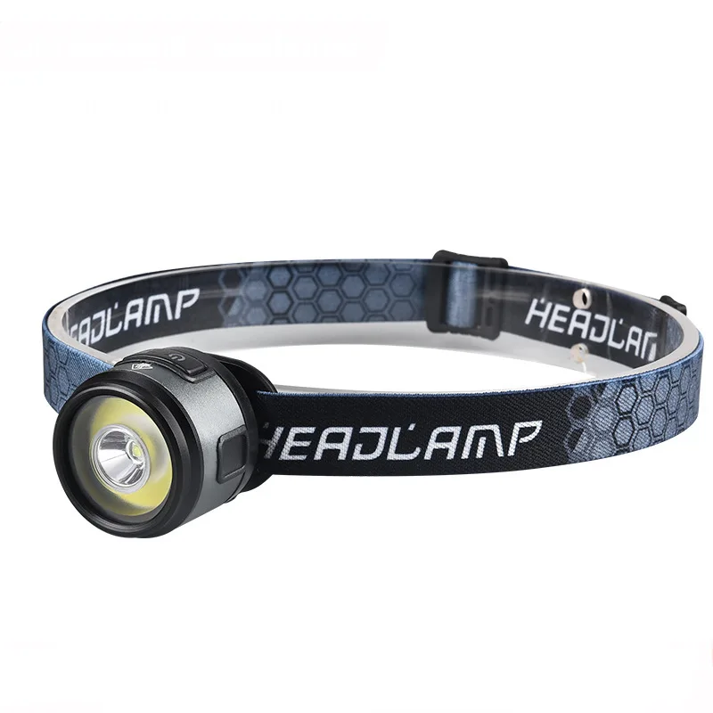 Detachable Design Type C Rechargeable COB Headlamp With Warning Function Outdoor Camp Hike Emergency Mini LED Headlamp With Hook