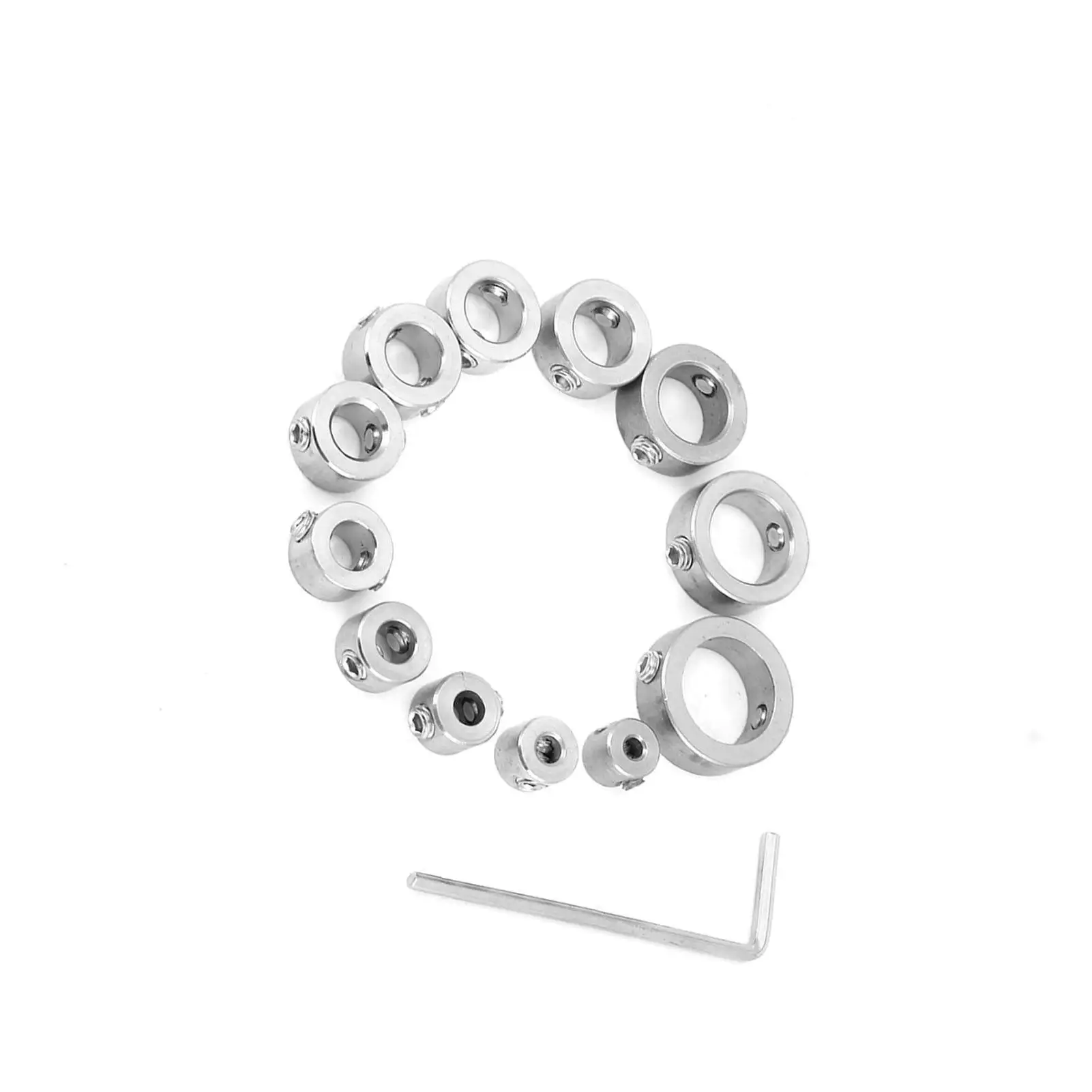 Parada de Profundidade de Aço Inoxidável, Bit Collar Set, Anel Limite de Perfuração, Broca, 3-16mm