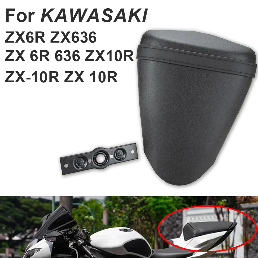 

Fit For KAWASAKI ZX6R ZX636 ZX-6R 2009-2018 ZX10R ZX-10R 2008-2010 2009 Motorcycle Passenger Rear Pillion Seat