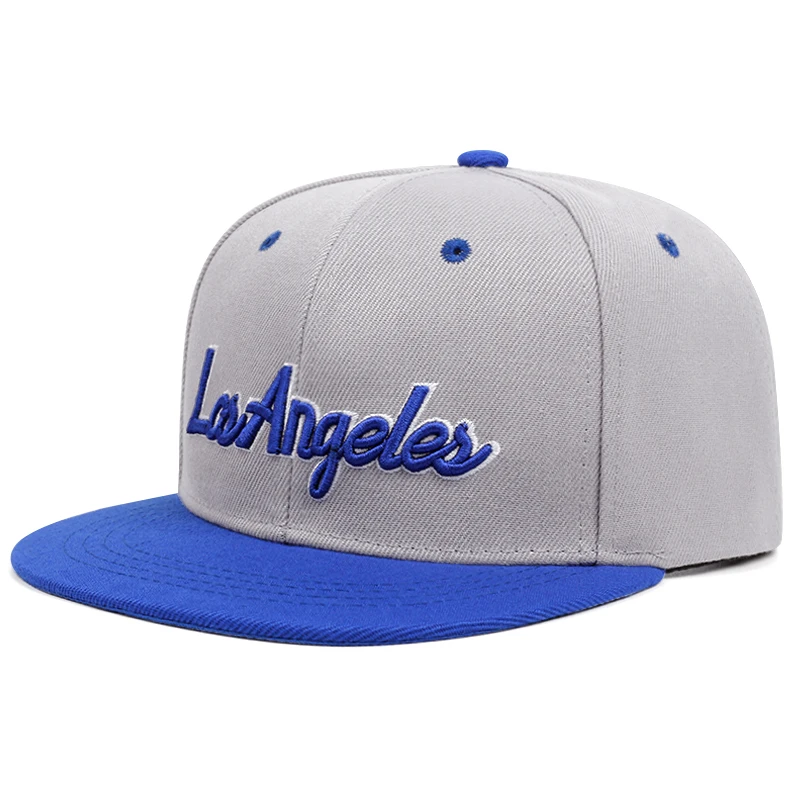 New Los Angeles Embroidery Snapback Cap for Men Youth Vintage Hip Hop Cap for Women Casual Outdoors Fashion Hat Adjustable