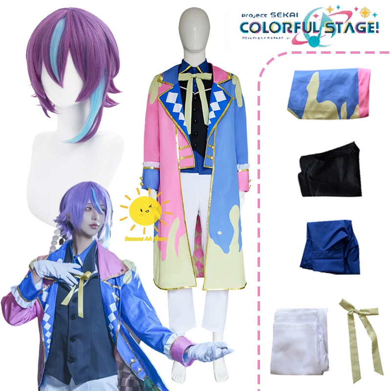 Game Kamishiro Rui Cosplay Project Sekai Colorful Stage Cosplay Costumes Performance Suits Wig Halloween Carnival Cos Adult Men