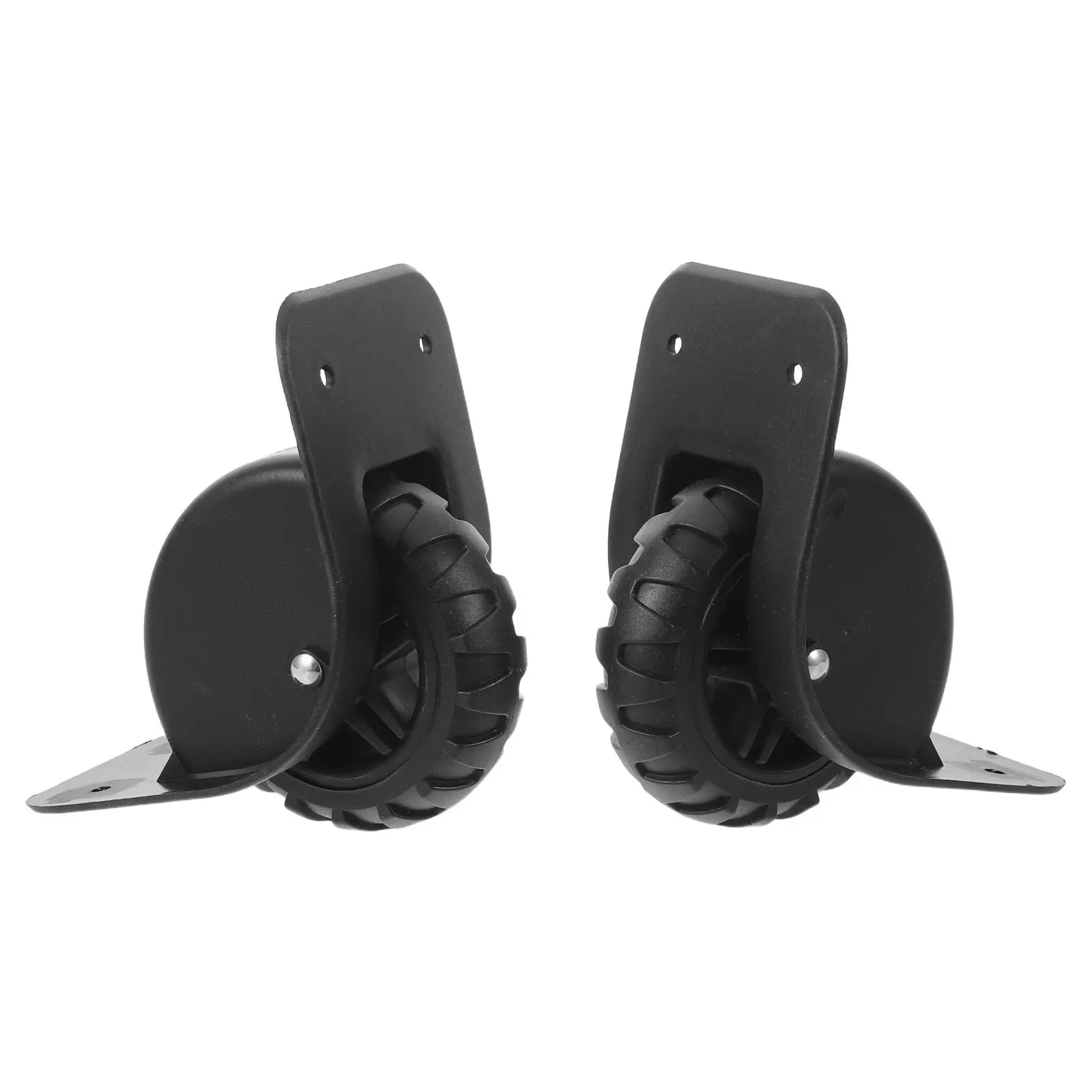 1Pair Luggage Wheels Replacement Black Silent Suitcase Casters Swivel Mute Smooth Rolling Travel Accessories Trunk Wheels