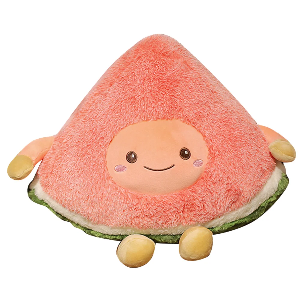 Stuffed Plush Pillow Toys Watermelon Pineapple Cartoon Fruits Doll Children Birthday Gift Decoration Baby Sleeping Toy