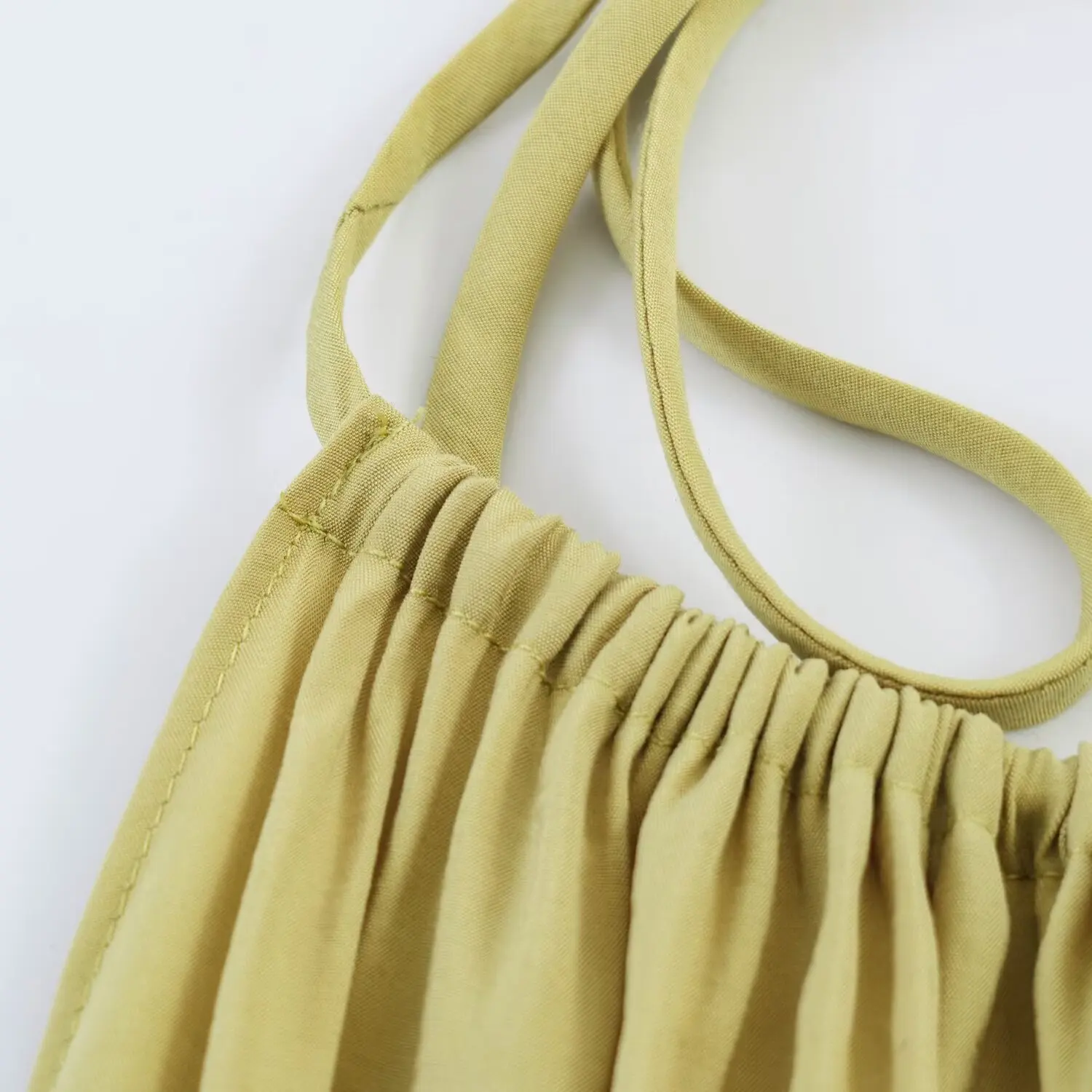TFMLN Damen rückenfreies Neckholder-Maxikleid, elegantes, einfarbiges, lockeres Kleid mit Schnürung und Ärmeln, Sommer 2026, für Damen, Party, Abendrobe – Detail 8