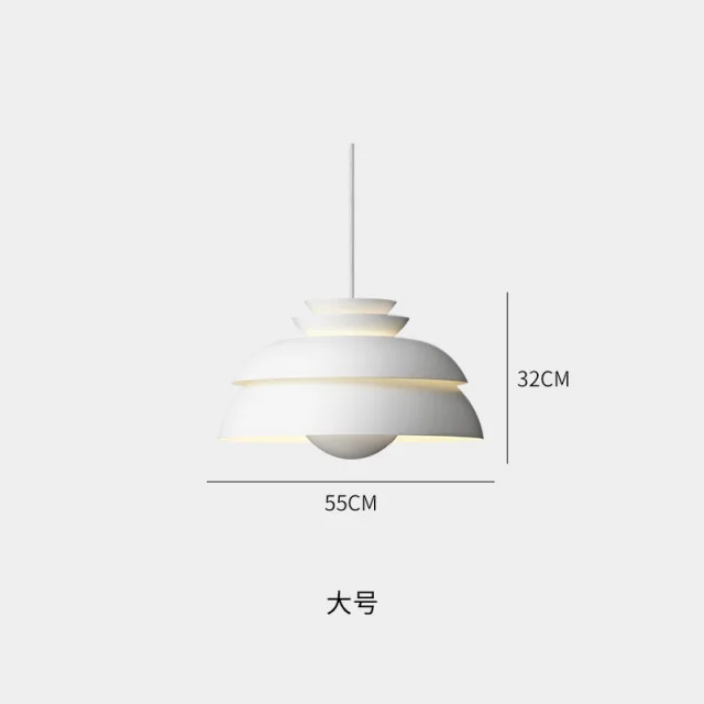 Concert Hanglamp Nordic Eenvoudige witte hanglamp Woonkamer Gang Hanglamp Thuis eetkamer verlichtingsarmaturen