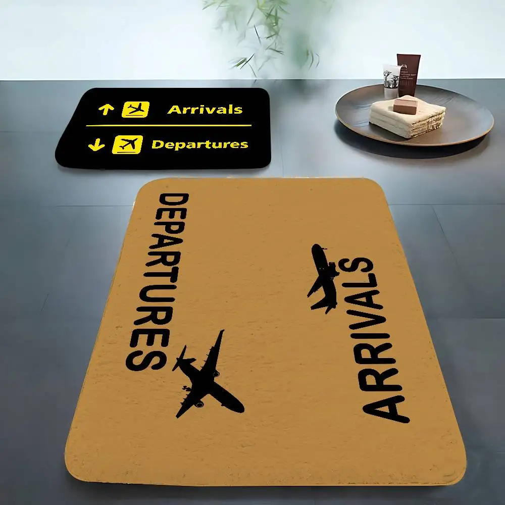 Aircraft Arrivals And Departures Carpet For Living Room Sofa Decor Modern Rug Floor Mat For Men Bedroom Durable Area Rugs