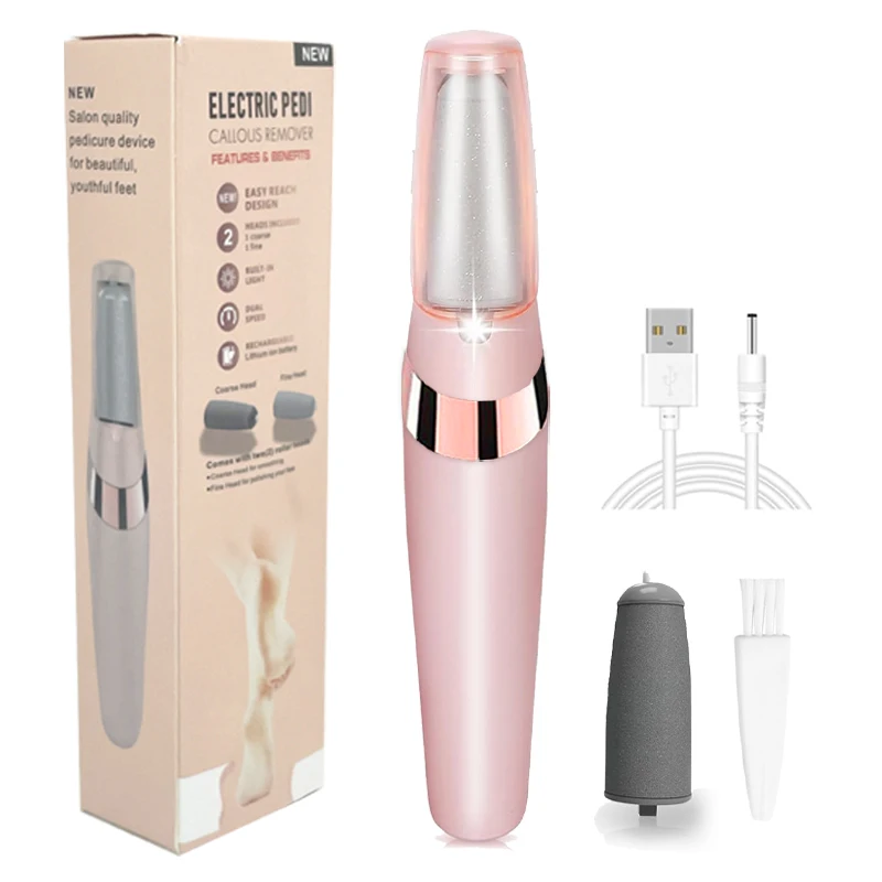 

Перезаряжаемая электрическая пилка для ног, машина для удаления мозолей, педикюрный аппарат для пяток, шлифовальное устройство, ролик для удаления мозолей на ногах