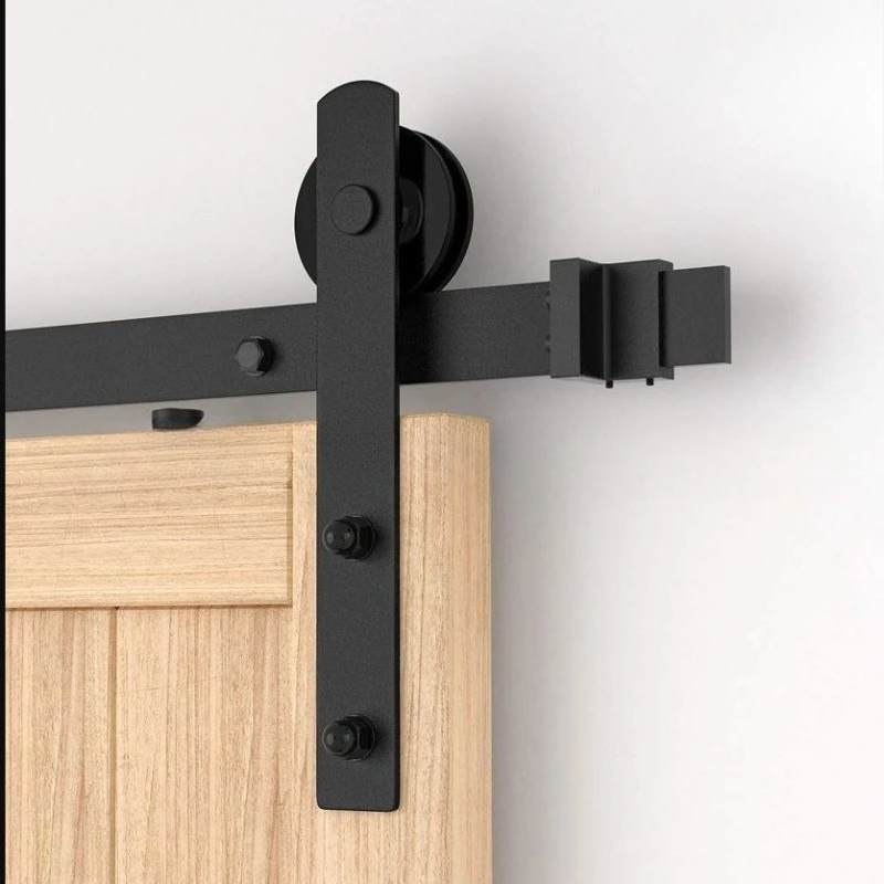 American Barn Door Track Hanging Rail Pulley Sliding Invisible Door Hanging Wheel Hardware Set Translation Door Track