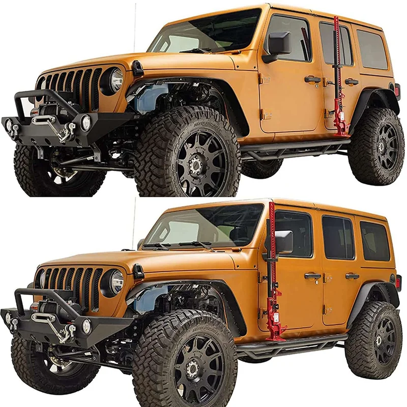 

A09E-Lifting Jack Stands Hi Lift Jack Bracket Door Hinge Hood Hinge Mount Kit For 2007-2020 Wrangler JK JL JKU JLU