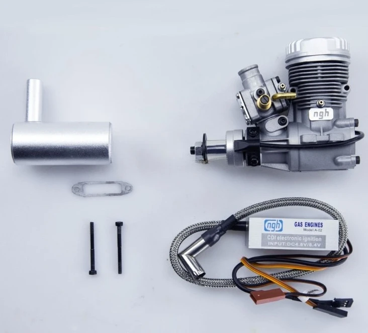 Generador de motor GT9pro de 9cc, motor de combustión interna de alta potencia de dos tiempos, adecuado para modelos de motores de aviones de ala fija