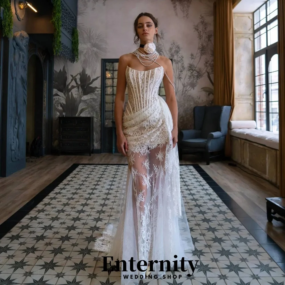 

Scoop Neck Short Wedding Dress Sexy Lace Applique Bridal Dress Charming Sleeveless Bridal Gown Vestidos De Novia Customized