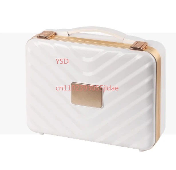 

Makeup Mirror with LED Light Storage Box USB Travel Dressing Table