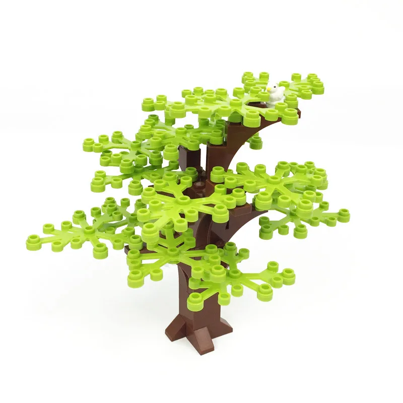 Building blocks MOC four seasons tree birds plant scene small particle building blocks assembly toy tree DIY building blocks