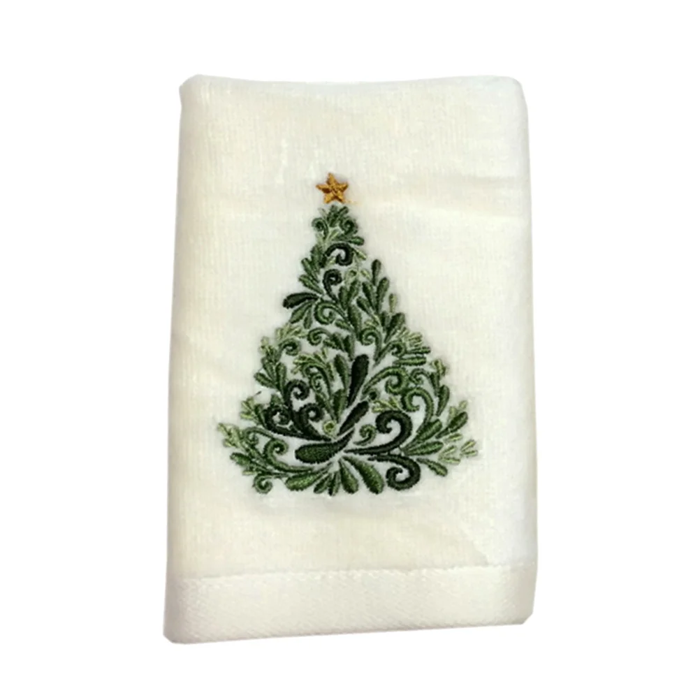 

Xmas Dishcloths Bath Towels Christmas Facial Cotton Tea Cleaning Face Cleansing Wipes