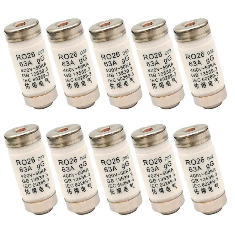 10Pieces D0 Type Fuses Insert Neozed Fuses Insert 16A/25A/32A/63A/50A 400VAC Drop Shipping
