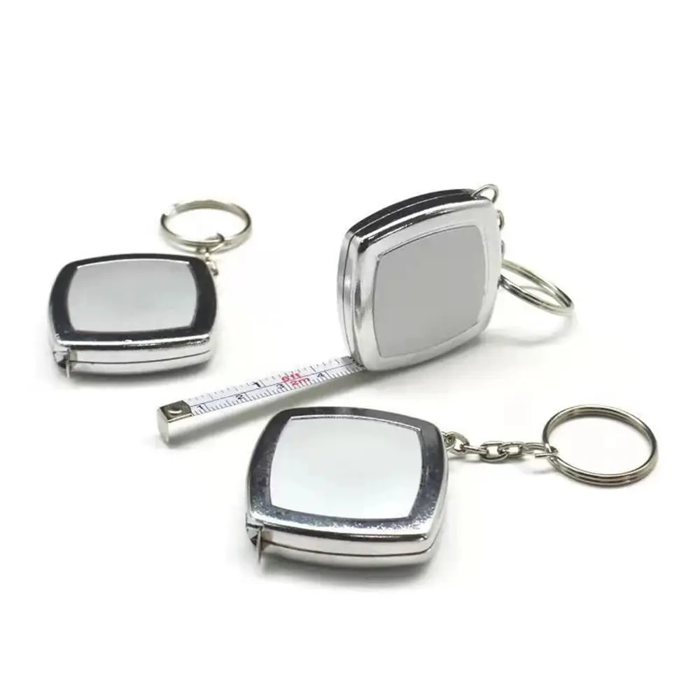 2M Small Tape Measure Key Ring Small Steel Tape Measure Mini Pocket Portable Tape Measure Keychain Measuring Tool