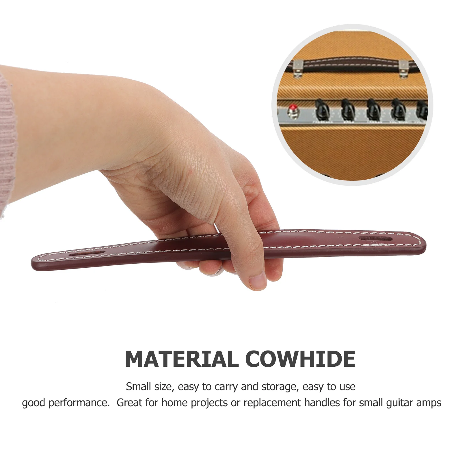 

1 set 1 Set Of Guitar Speaker Handle Strap Replacement For Amplifier Audio Cabinet Small Size Easy Carry Smooth Finish Durable