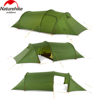 Naturehike Opalus Tunnel Tent 20D 4 Season Ultralight Camping Outdoor Travel Hiking Large Tent 2-3 People Waterproof PU3000+