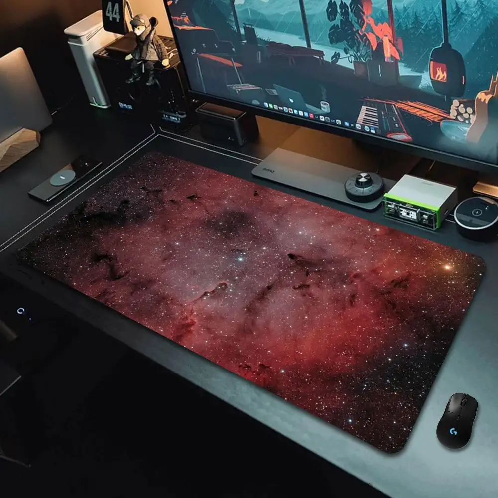

Extra-large Gaming Mouse Pad Featuring A Magnificent Cosmic Galaxy Scene, Perfect for Keyboards, Gamers, and Desktop Decoration