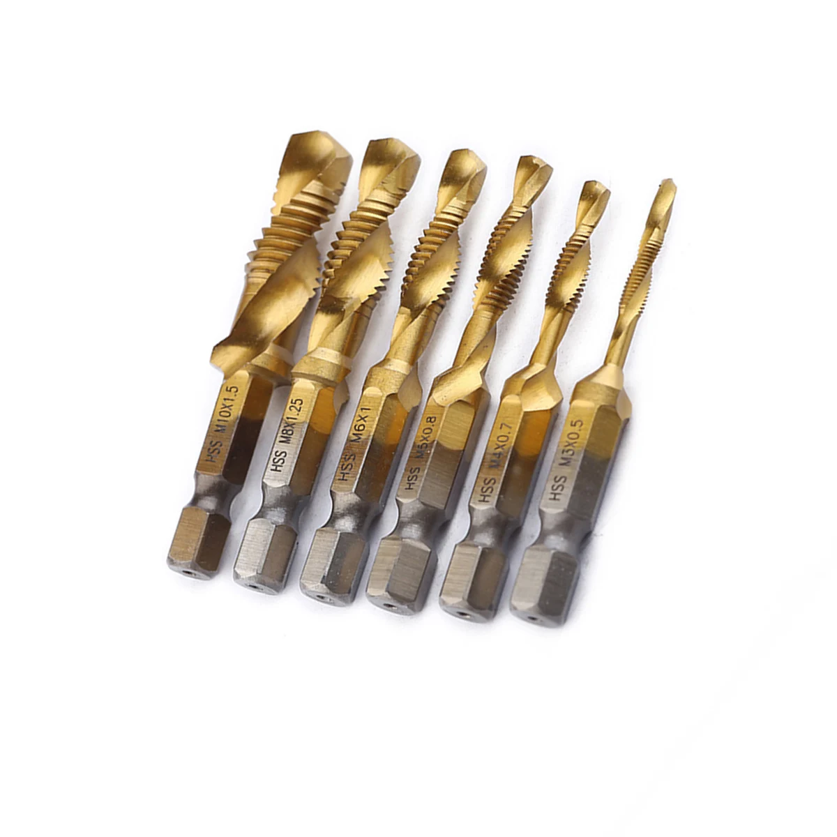 

6pcs High Speed Steel Drill Bit Set 0.5mm-1.5mm for Wood Metal Plastic DIY Tools Stubby Bits Composite Tap Efficient