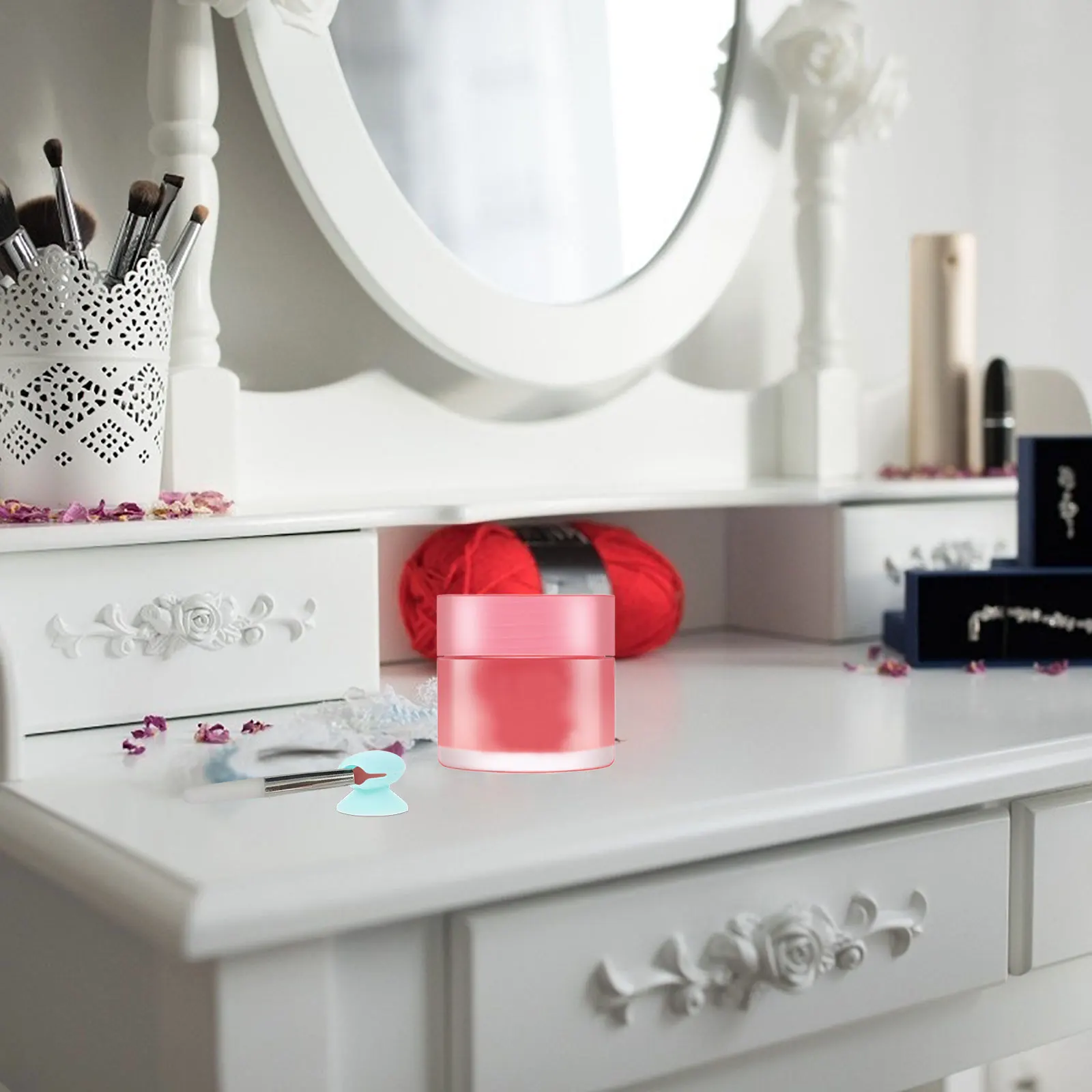 10 pçs escova de maquiagem cabeça capa silicone lábio escova protetor com base de sucção tampa de armazenamento de viagem reutilizável flexível anti-dentalidade