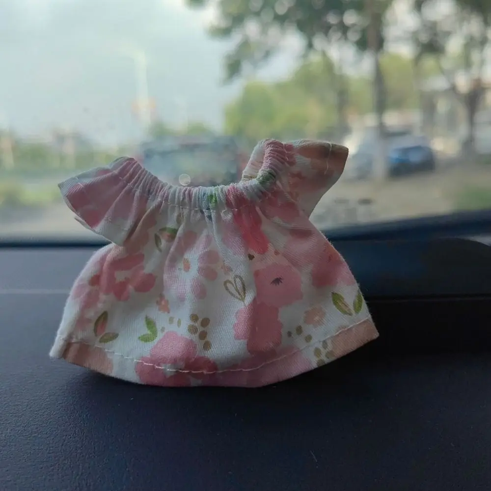 Hochwertige Modepuppen-Jeans-Kleider, Multistyles, Freizeitkleidung, gepunktete bedruckte Kleider, Kinderspielzeug für 10-cm-Baumwollpuppen