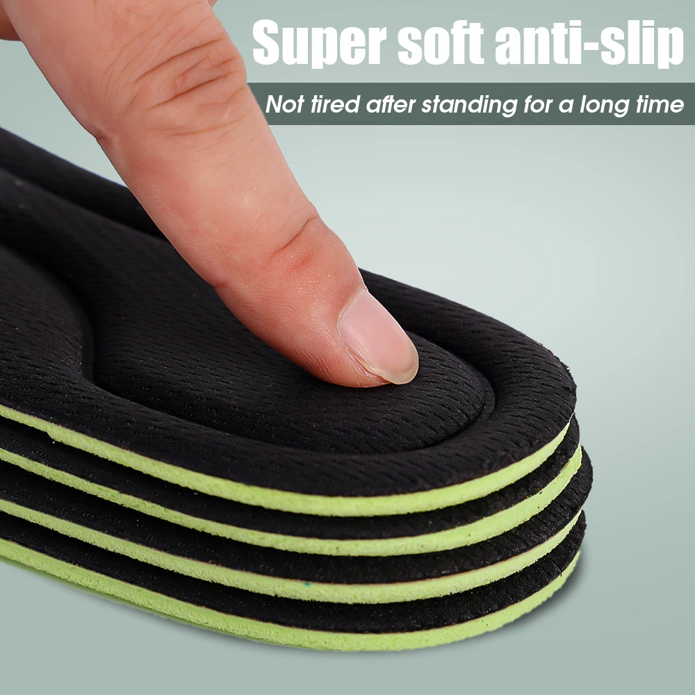 Soft Memory Foam Insoles for Shoes Sweat-Absorbing Breathable Deodorant Insole for Feet Orthopedic Sponge Shoe Inserts Pads