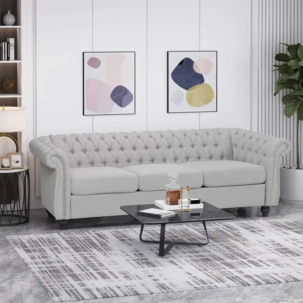 

Three-seater, 33.5"(D) x 84.75"(W) x 27"(H), for living room
