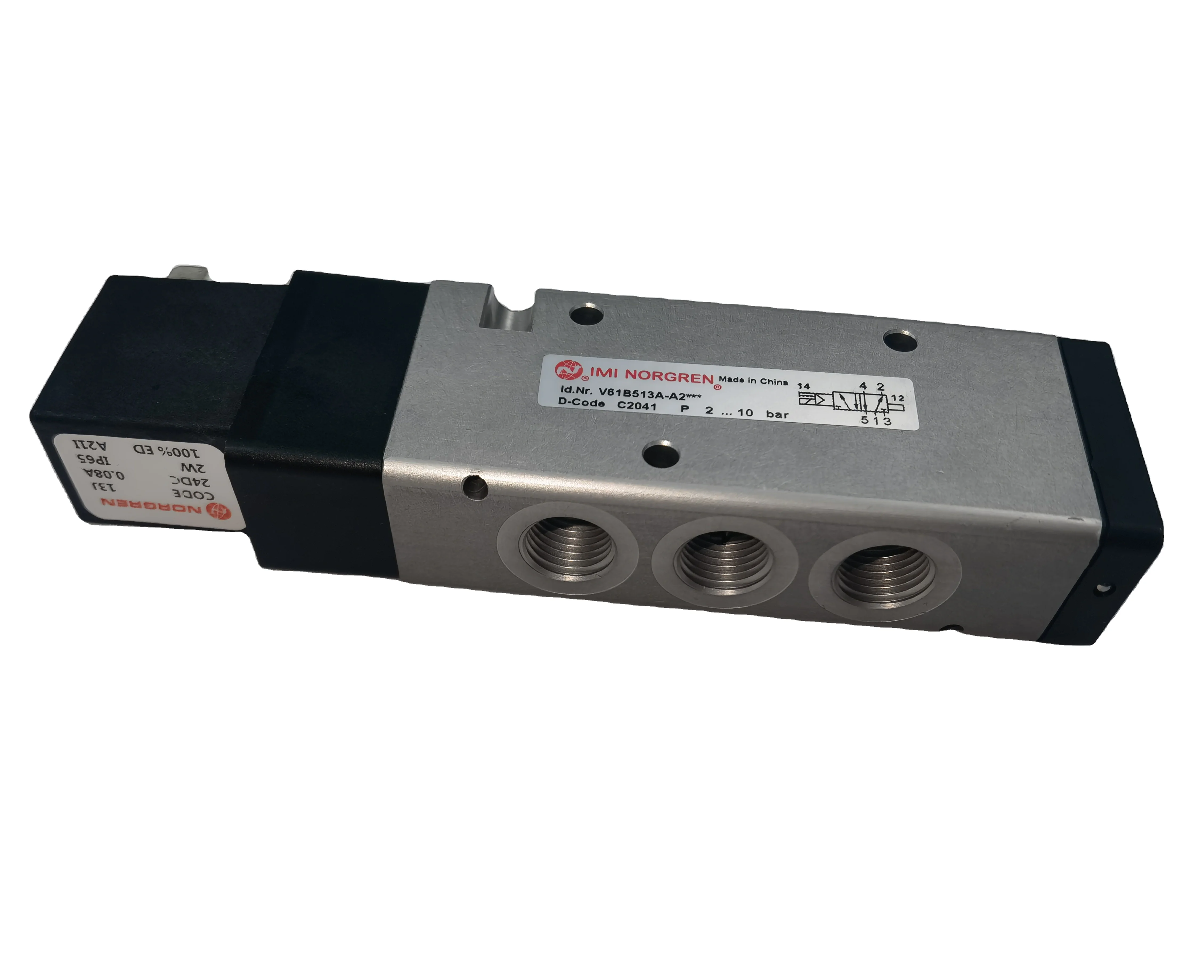 IMI NORGREN Solenoid Valve Model V61B513A-A213J Control for Bottle Blowing Machine