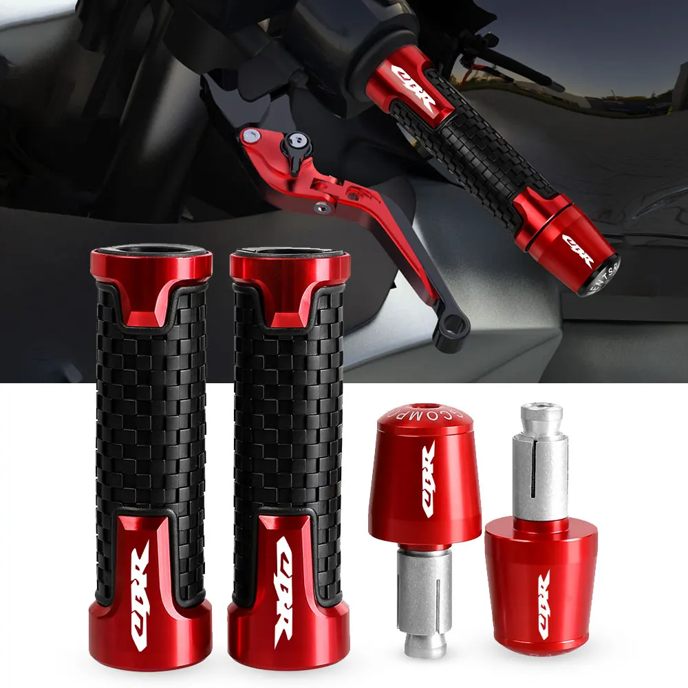 

Handle Grips Ends 7/8" Handlebar Rubber Gel Hand Grips Brake Hands FOR HONDA CBR1000RR CBR400R CBR600F CBR650F CBR650R CBR900RR