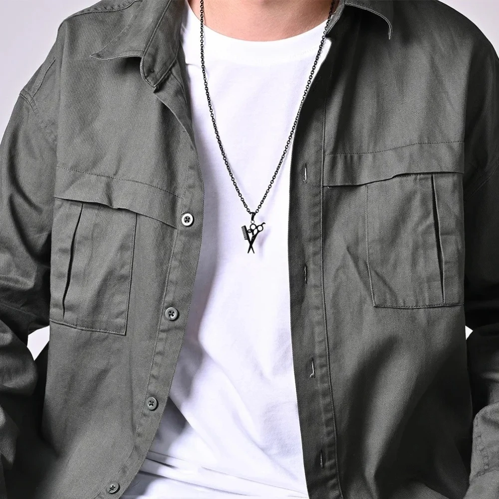 Collana con Ciondolo a Forma d - Men'S Fashion Haircuts recensione e prezzo