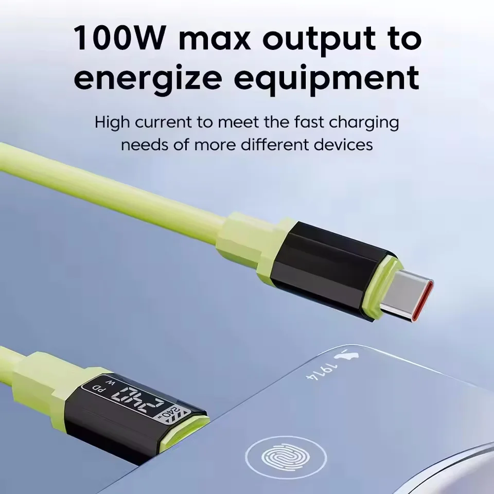 240W Type C Cable PD Fast Charging Phone Charger Data Cord For iPhone 17 Huawei Type C to USB C Quick Charge Wire
