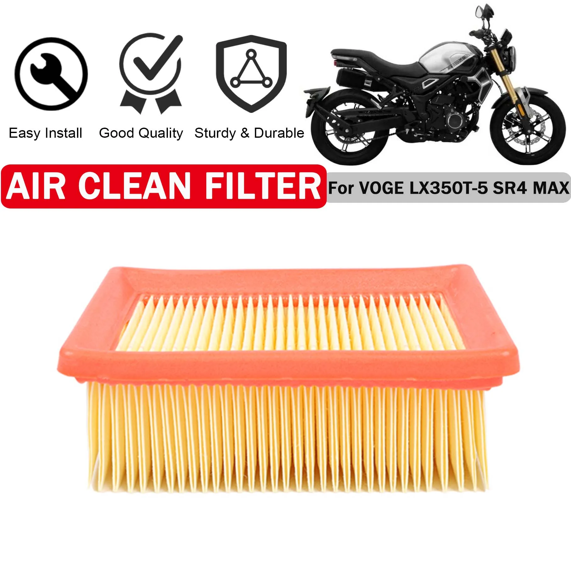 

Для VOGE LX350T-5 SR4 MAX LX 350T 350 T LX350 T 2023 2024, очиститель воздушного фильтра мотоцикла, аксессуары для очистки воздухозаборника