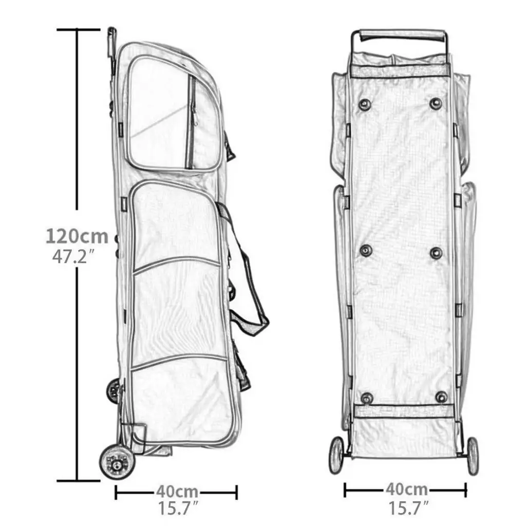 

Сумка для фехтования на колесах с аксессуарами, легко переносимая, для тренировок, для фехтовальщиков, начинающих и любителей, для фехтования фольгой