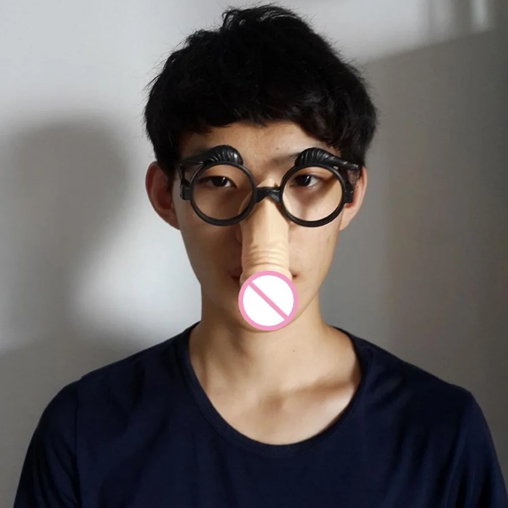 ฮาโลวีนพลาสติกอวัยวะเพศชาย Willy สนุกกรอบแว่นตาใหม่คริสต์มาส Hen Night อุปกรณ์เสริมอวัยวะเพศชายแว่นตากันแดด