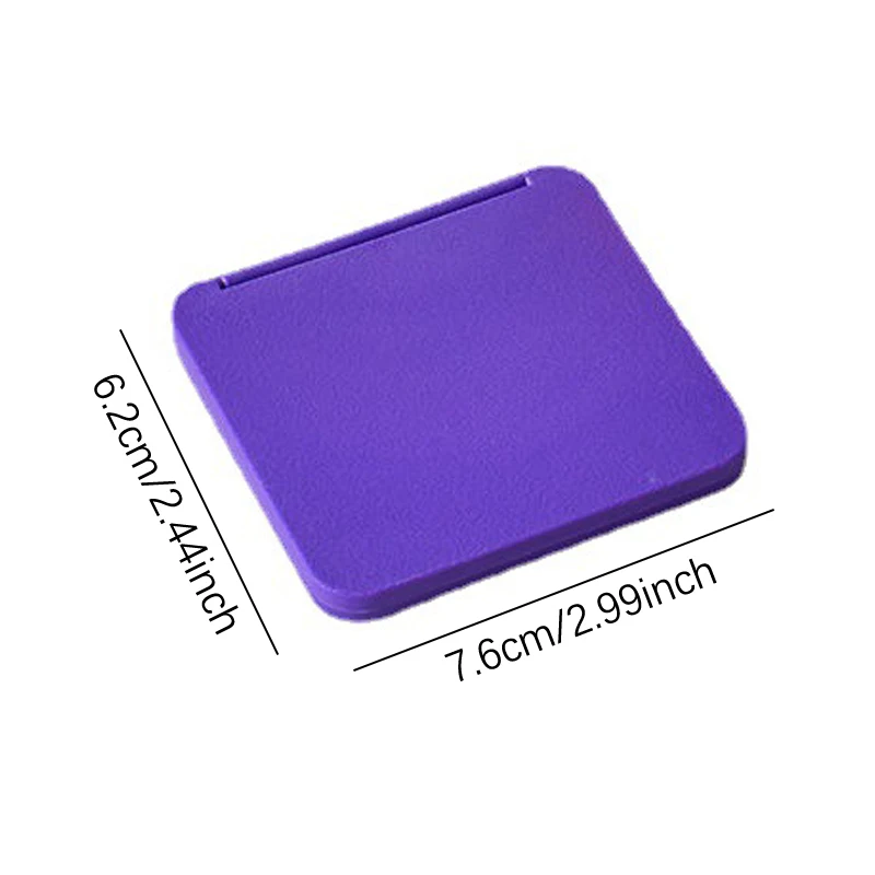 2-Gesicht Make-up Spiegel Quadrat tragbare niedliche Mädchen Geschenk Hand Mini Spiegel Tasche doppelseitigen Make-up Spiegel kompakt mehrere Farben – Detail 1