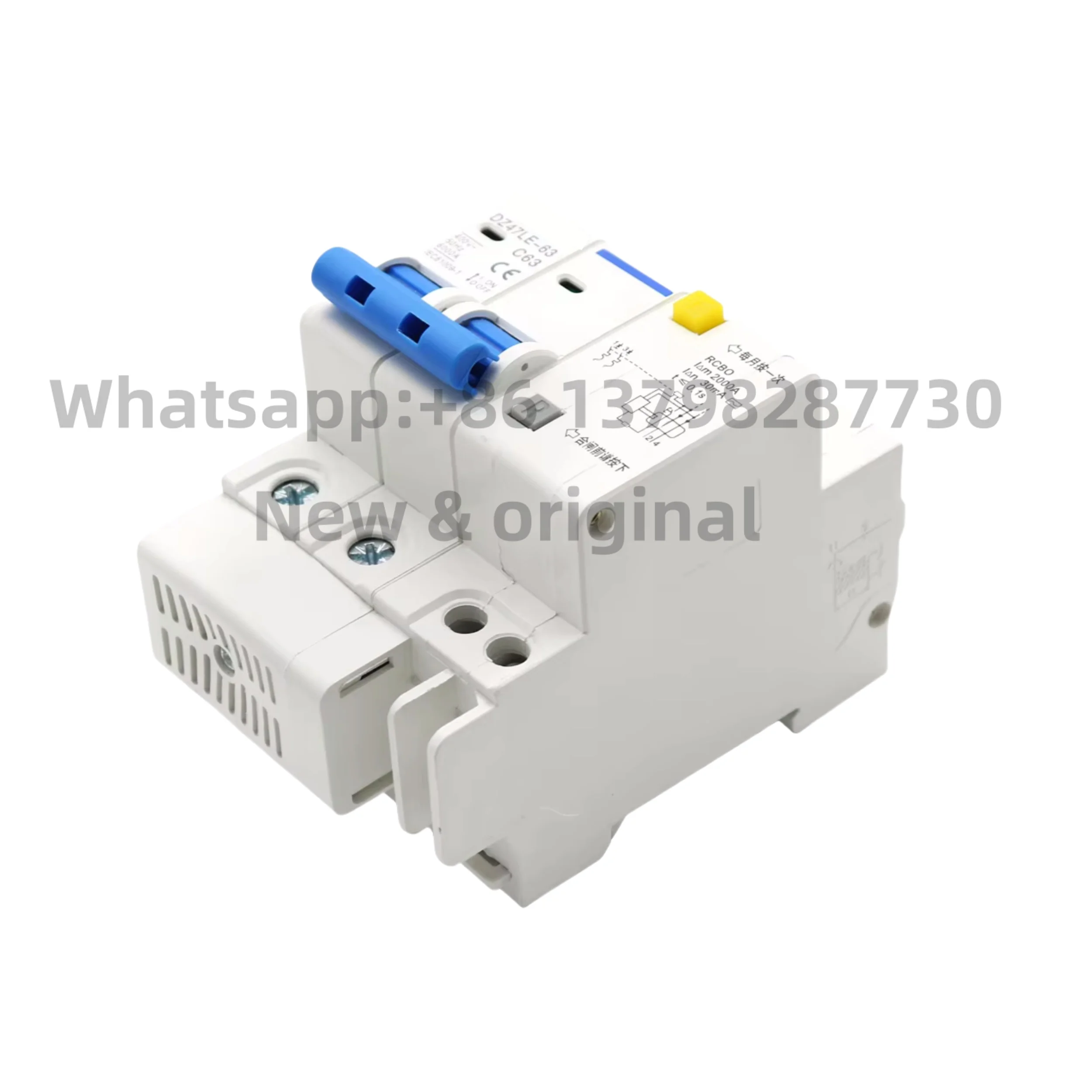 New original DZ47LE-63 C-type miniature residual current circuit breaker 2P 16A 25A 32A 40A 63A