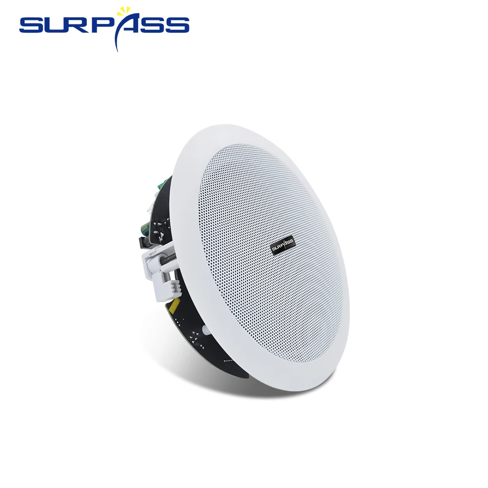 Smart Bluetooth 6pcs 30W WiFi Ceiling Speaker 6 Inch Built in Class D Digital Amplifier Active Loudspeaker for Hotel Restaurant