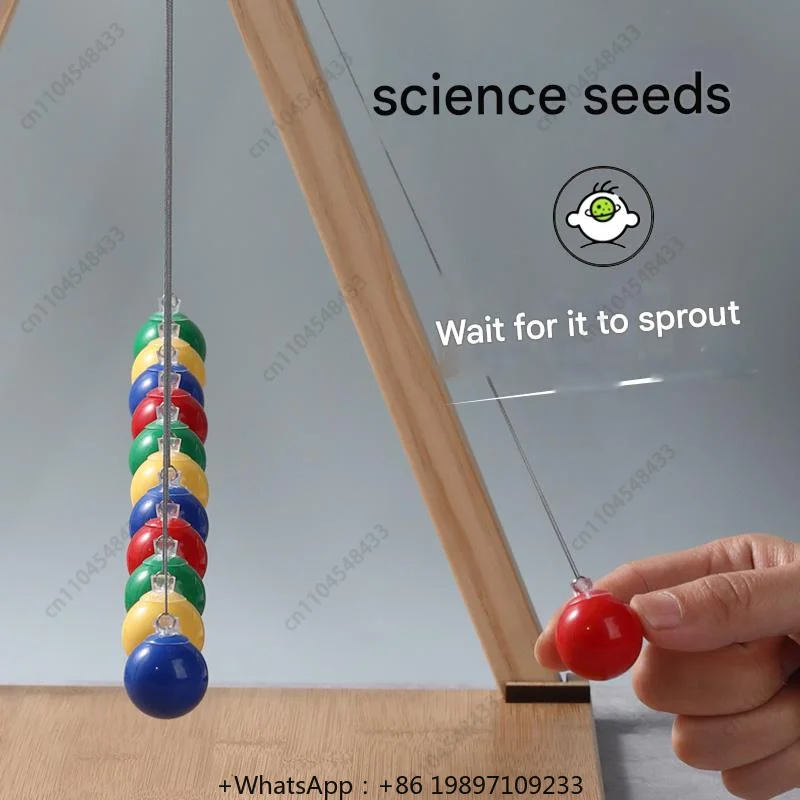 Serpentine Pendulum Simple Pendulum Wave Experiment Newton Pendulum Teaching Aids 12 Balls Physics Science Children's Toys Gift view 4