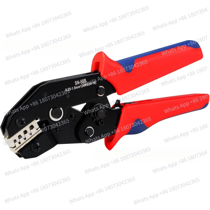 

sn-58B Многофункциональный ручной инструмент с храповым механизмом для проводов, красные, синие обжимные клещи с ручкой