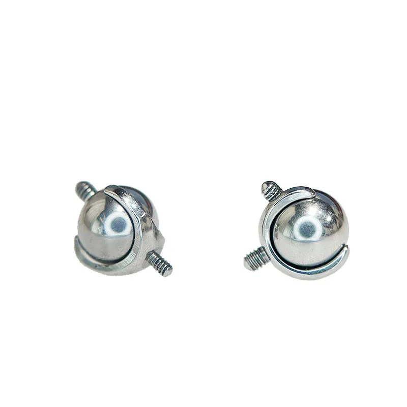 F136 Titanium Alloy Deconstructed Ear Bridge Pin Omnidirectional Ball Conversion Low Allergy Turn Ball