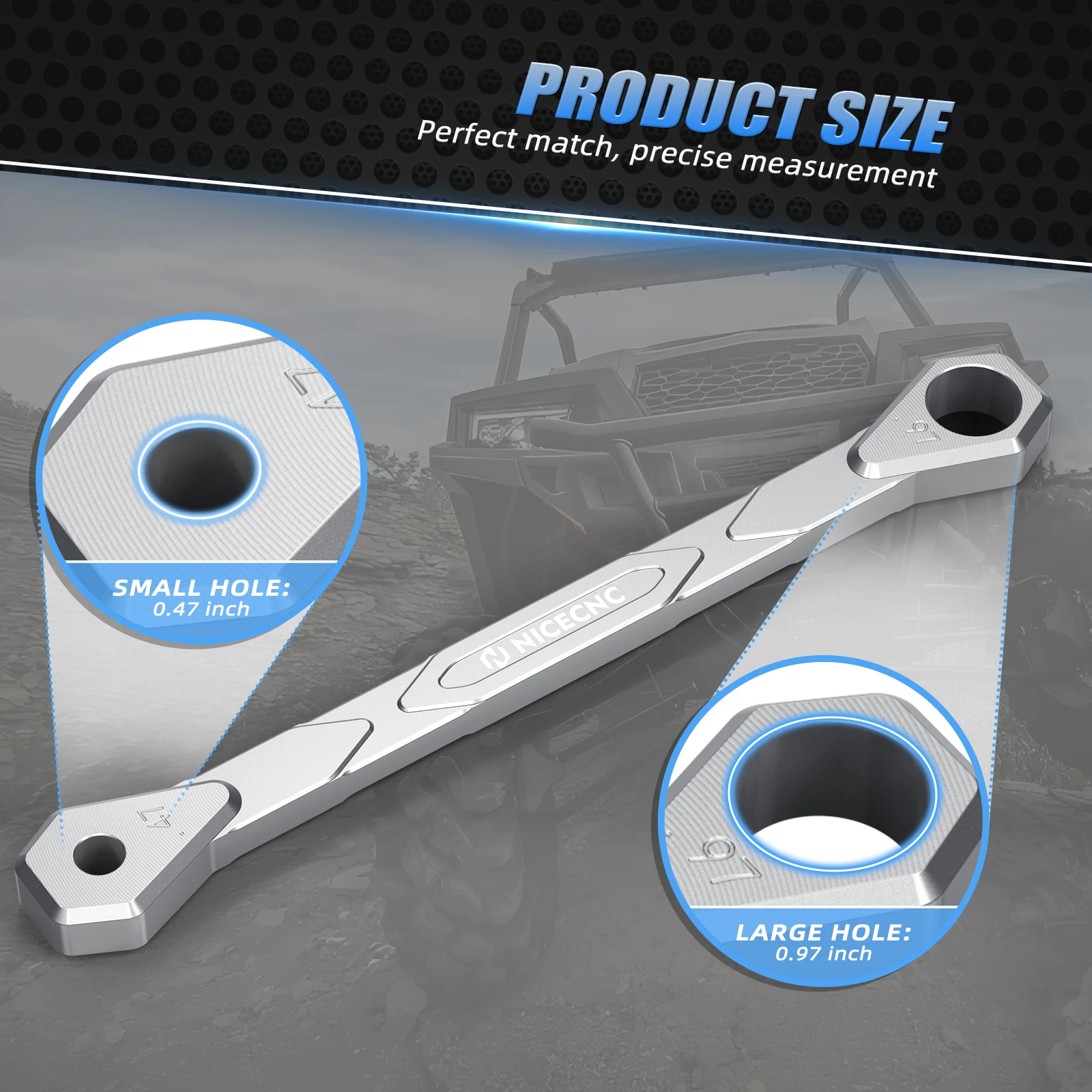 Verbessertes Kupplungsausrichtungswerkzeug für Polaris Ranger RZR 570 2014–2016 570 Ranger Crew UTV Sportsman ACE 6061 Aluminiumlegierung – Detail 9