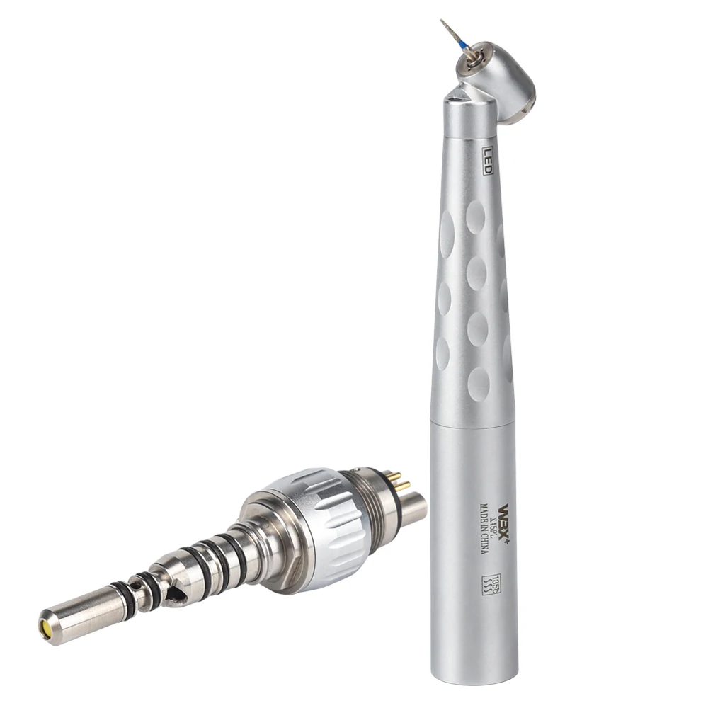 2021 Newest Fiber Optic Handpiece 45 degree QD TYPE den tal High Speed  Handpiece Quick Coupling